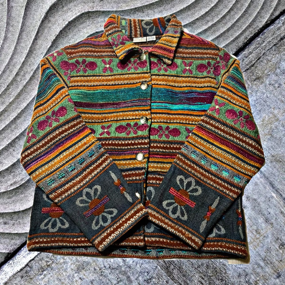 Vintage floral pattern jacket